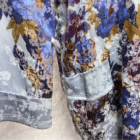Free‎ People Lounge Kimono Robe Who Lounge Small Boho Floral S - Picture 9 of 11